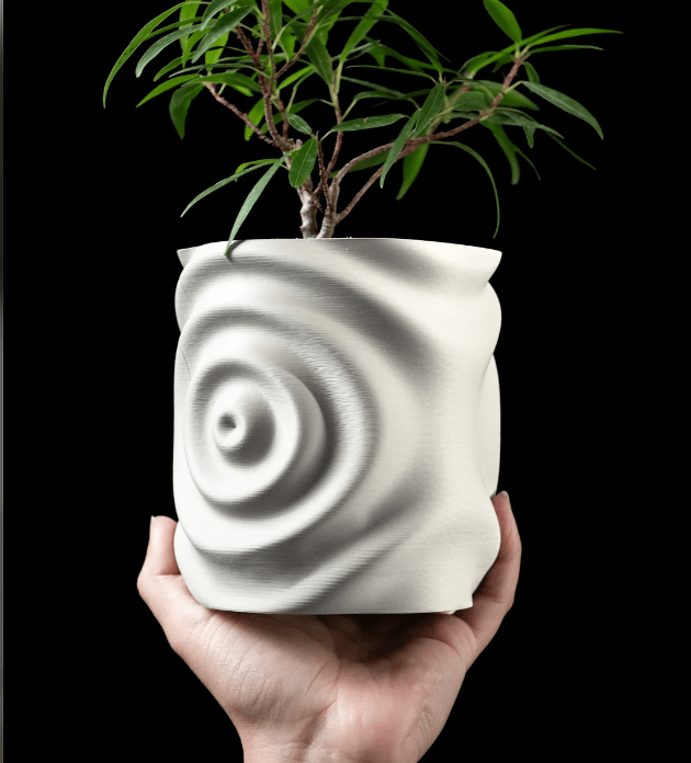 Water Drop 3D-Printed Planter – A Modern Touch for Your Greenery